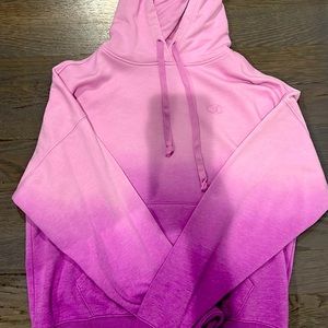 Champion hoodie, purple gradient